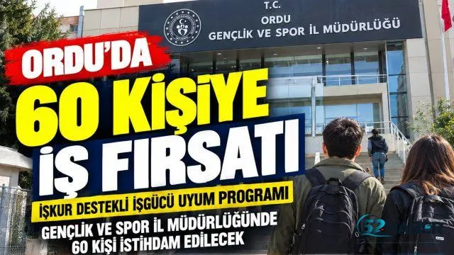 Gençlik ve Spor İl Müdürlüğünde İŞKUR destekli program başlıyor
