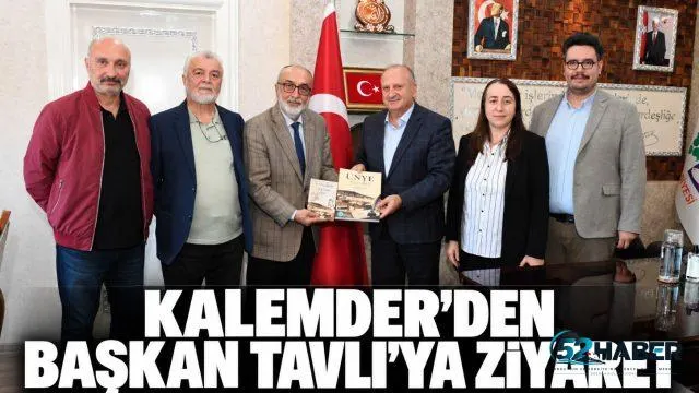 KALEMDER’DEN BAŞKAN TAVLI’YA ZİYARET: ÜNYE’NİN KÜLTÜREL MİRASINA VURGU YAPILDI