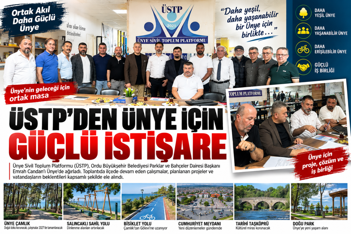 ÜNYE’NİN İHTİYAÇLARI DOSYA HALİNE GETİRİLDİ