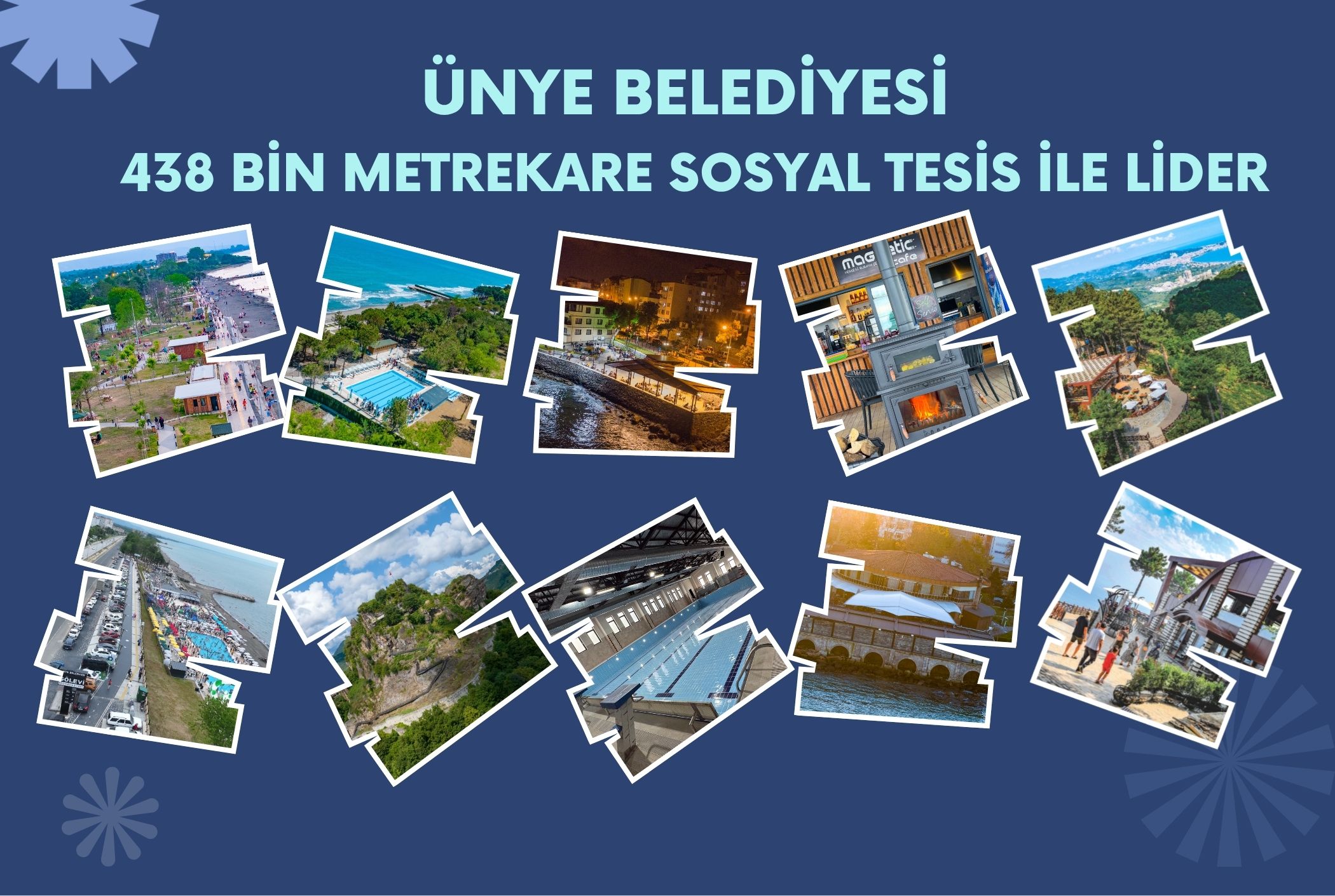 Ünye Belediyesi 438 Bin Metrekare Sosyal Tesis ile Lider