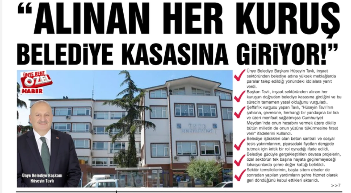 TAVLI'NIN AÇIKLAMASI İLE MÜTEAHHİTLERİN İDDİALARI BİRBİRİNİ TUTMUYOR