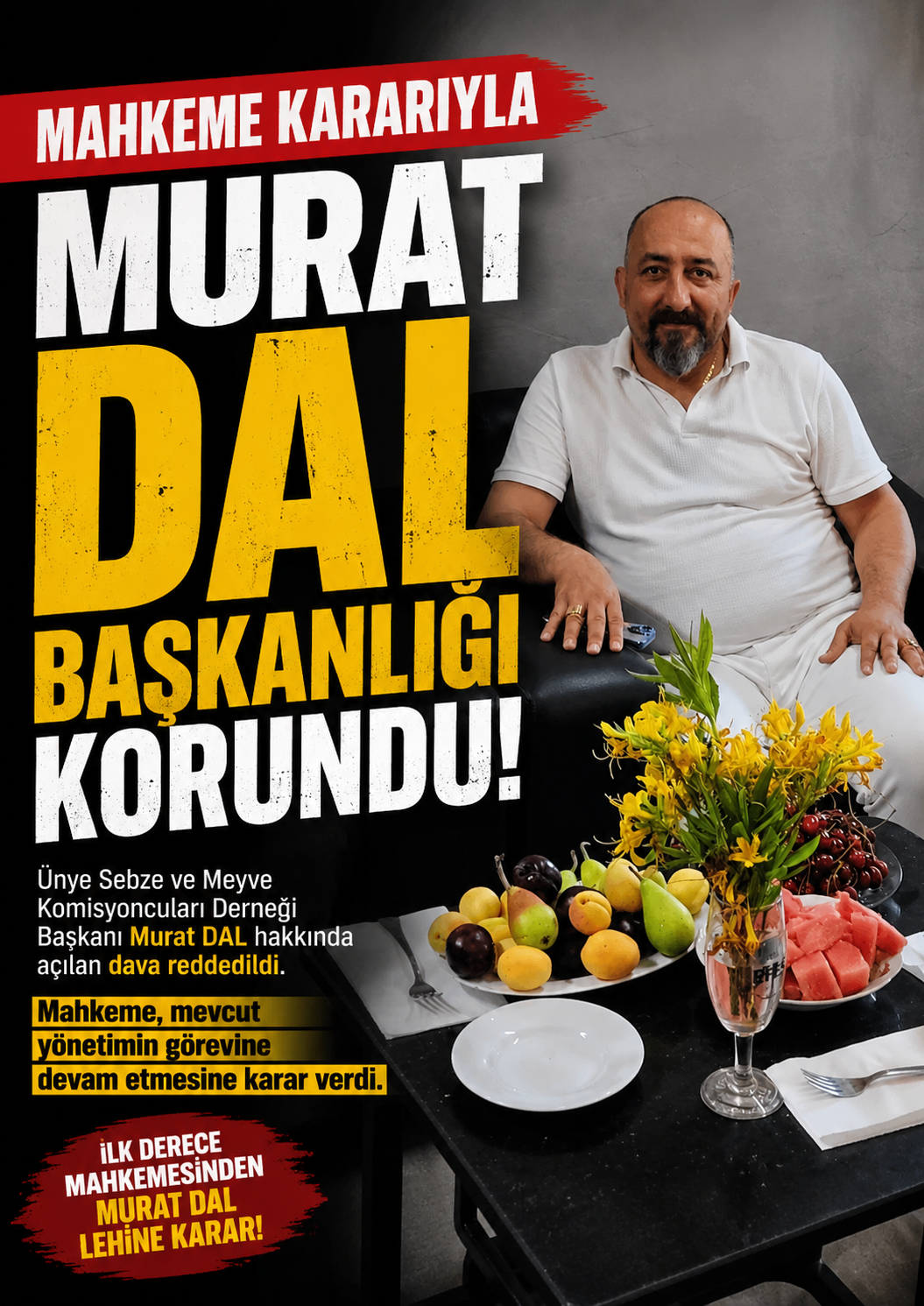 Murat DAL Lehine Karar: Başkanlığa Açılan Dava Reddedildi