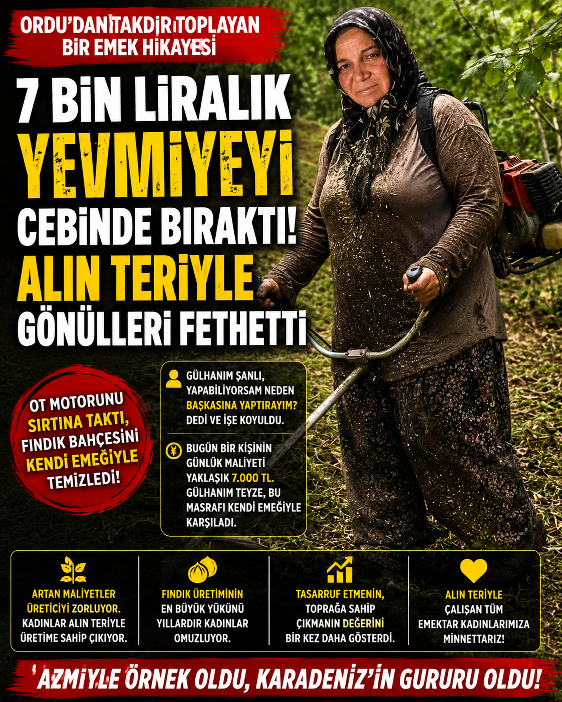 7 BİN LİRALIK YEVMİYEYİ CEBİNDE BIRAKTI!