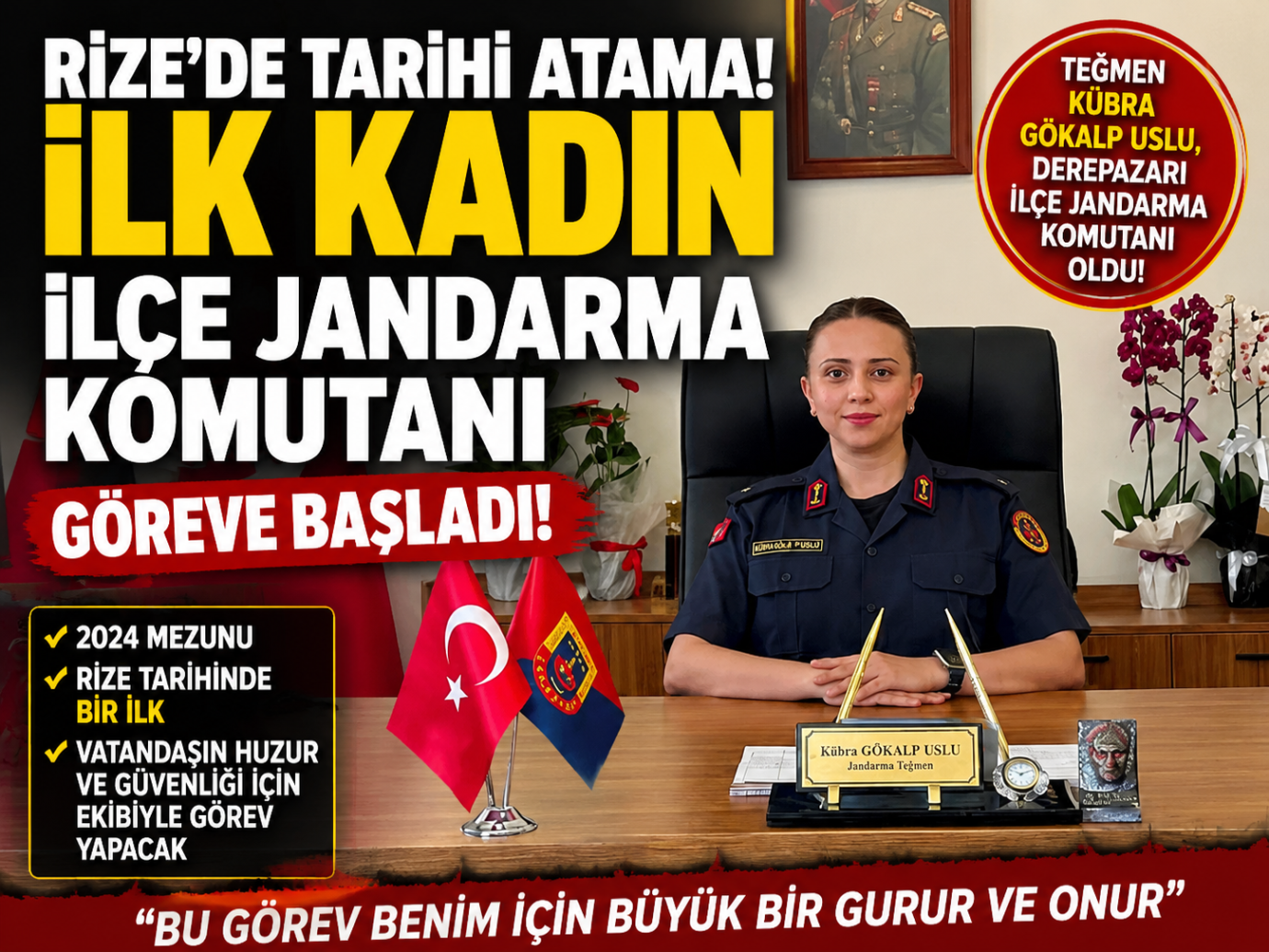 RİZE'DE TARİHİ GÖREVLENDİRME
