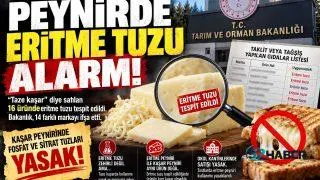 TAZE KAŞAR DİYE SATILAN ÜRÜNLERDE ERİTME TUZU TESPİTİ
