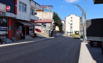 İlküvez Mahalle Merkezi Sıcak Asfalta Kavuştu