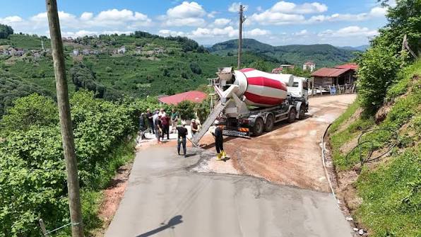 Aybastı’da Alacalar-Sevdeş Bağlantı Yolu Betonla Buluştu