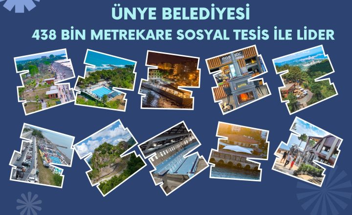 Ünye Belediyesi 438 Bin Metrekare Sosyal Tesis ile Lider