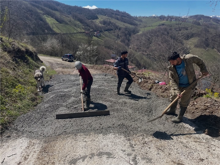 Yeşilalan Mahallesi’nde Beton Yol Çalışmaları Devam Ediyor